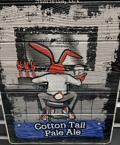 Red Hare Brewing Company Wooden Advertising Sign 15.5 Wide By 23.5 Inch Tall. - Picture 3 of 5