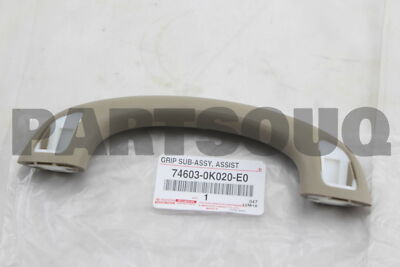 746030K020E0 Genuine Toyota GRIP SUB-ASSY, ASSIST, FRONT 74603