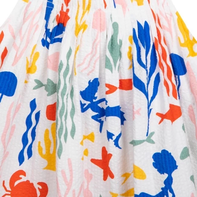 Disney Store Luca Seersucker Niña Solero Alberto Monstruos Marinos Talla 4 o 5/6 Foto 4 de 4