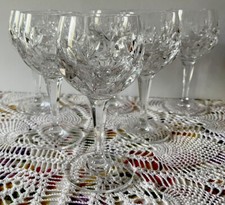 Nachtmann Bamberg 6'' Wine Glass set 6 Glasses Elegant Vintage Crystal Wedding