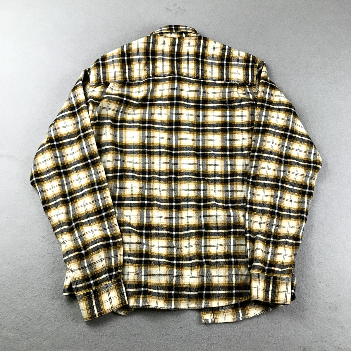 Chemise Eastern Mountain Sports Homme - Flanelle à Carreaux Jaune/noir - Taille M - Manches Longues