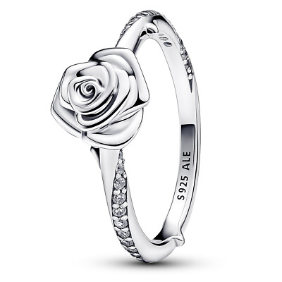 PANDORA Schmuck Damenring Blühende Rose Silber 193215C01