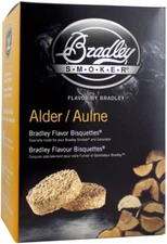 Bradley Smoker Alder Wood Bisquettes for Grilling & BBQ, 24 Pack