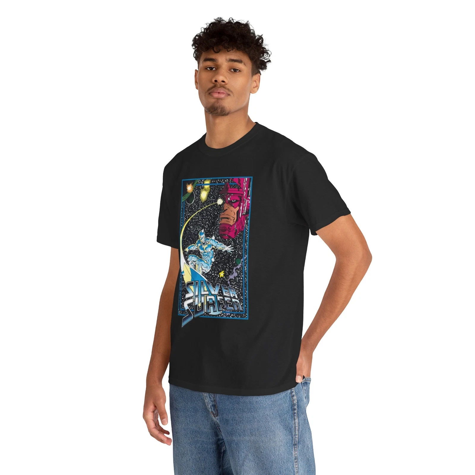 Silver Surfer T-Shirt - Marvel Comics - Ron Lim Art - Galactus - Norrin Radd
