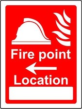  Fire point location Safety sign 