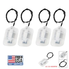 4Pcs Vibration Motors DC 12V 4000RPM Vibrating Motor With Shell&Wire 58x44x30mm