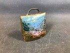 Ancienne petite cloche de chèvre souvenir Grande Chartreuse décor abîmé