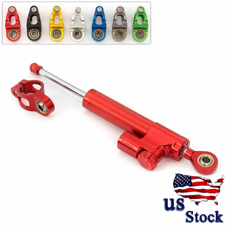 For Suzuki GSXR600 GSXR750/1000 CNC Universal Steering Damper Stabilizer Linear - Image 3 of 4