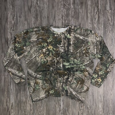 Vintage Faded Oversized Red Head Real Tree Long Sleeve