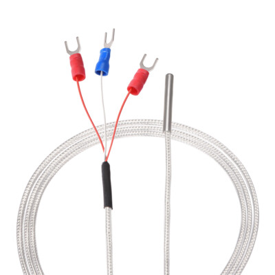 RTD Pt100 Temperature Probe Sensor Three Wire System 100cm (3.3ft)