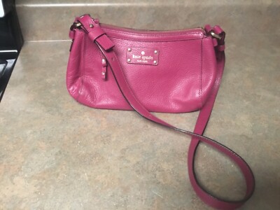 Kate Spade New York Berkshire Road Gabriella Purse Raspberry Leather (CON57)