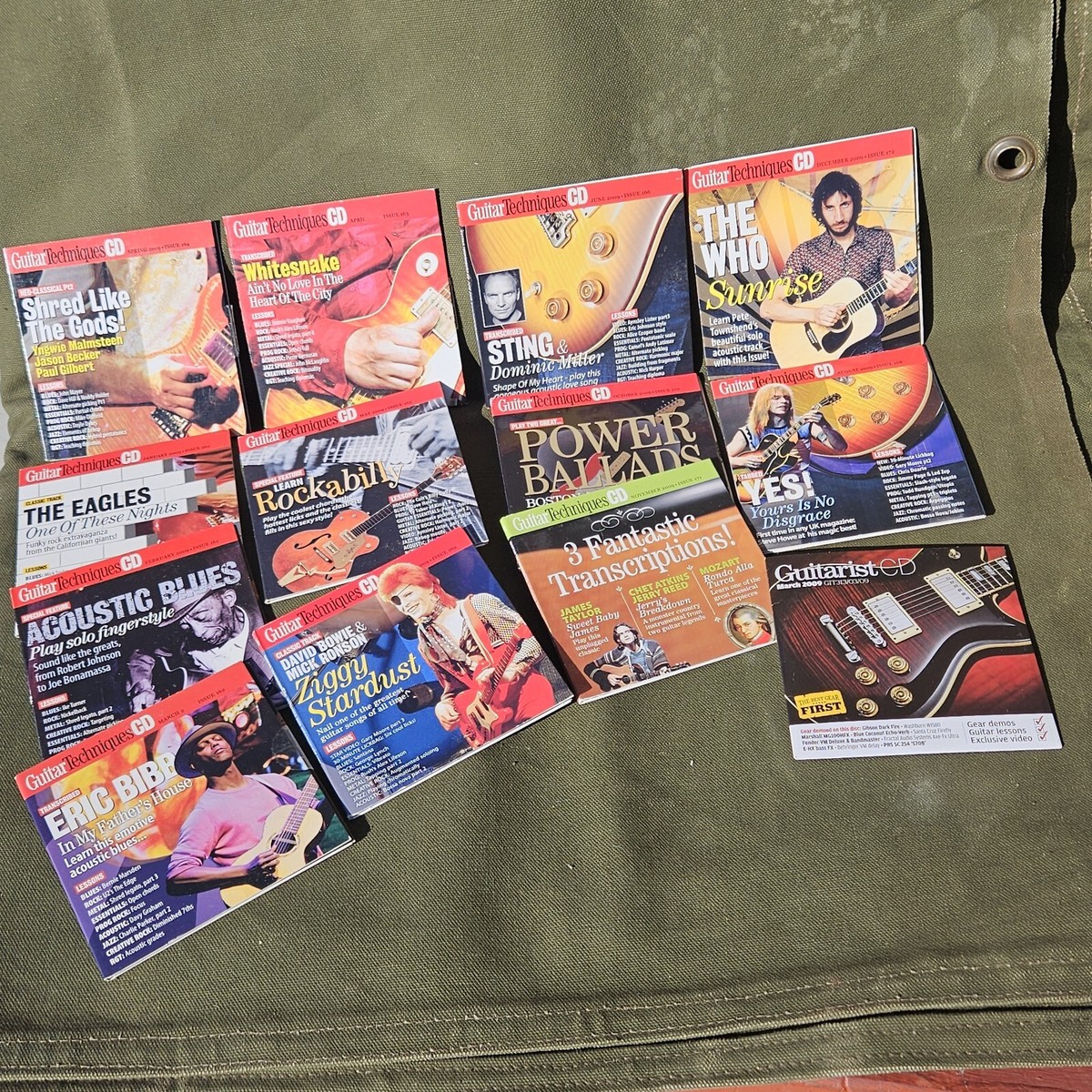 guitar techniques magazineセット Lot 13 Guitar Techniques & Guitarist Magazine CDs 2009 Audio
