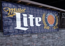 Blue Miller Lite Beer Banner (2.5ft x 5ft)