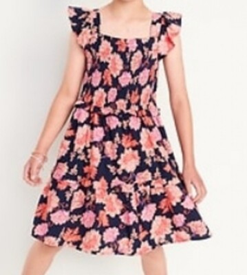 Old Navy Flutter-Sleeve Smocked Fit & Flare Floral Dress Small/6-7 Free Shipping | eBay Old Navy Flutter-Sleeve Smocked Fit & Flare Floral Dress Small/6-7 Free Shipping | eBay