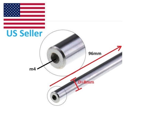 Linear Motion Shaft D8 8mm Rod 96mm =3.78 in length M4 end thread ...