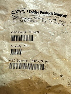 colder mc2004 nos bag of 10pcs 