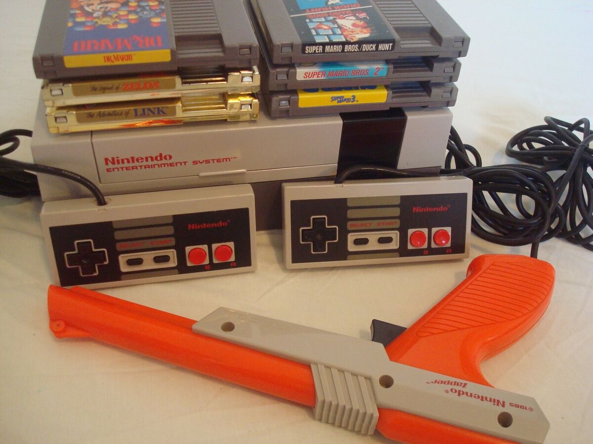 NINTENDO NES CONSOLE ORIGINAL SYSTEM GAMES SUPER MARIO 1 2 3 +YOU PICK  BUNDLE+