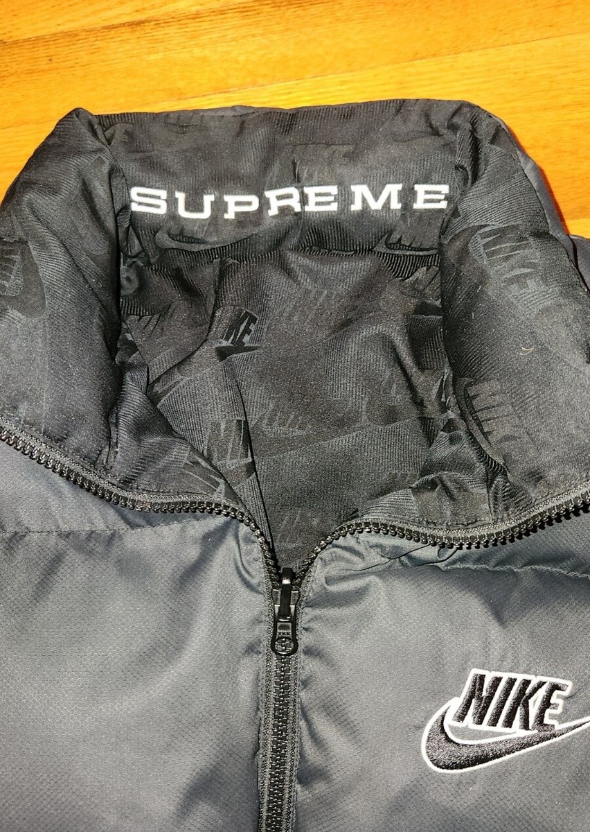 RARE* NIKE × SUPREME Reversible PUFFER Jacket mens M puffy RARE* NIKE × SUPREME Reversible PUFFER Jacket mens M puffy