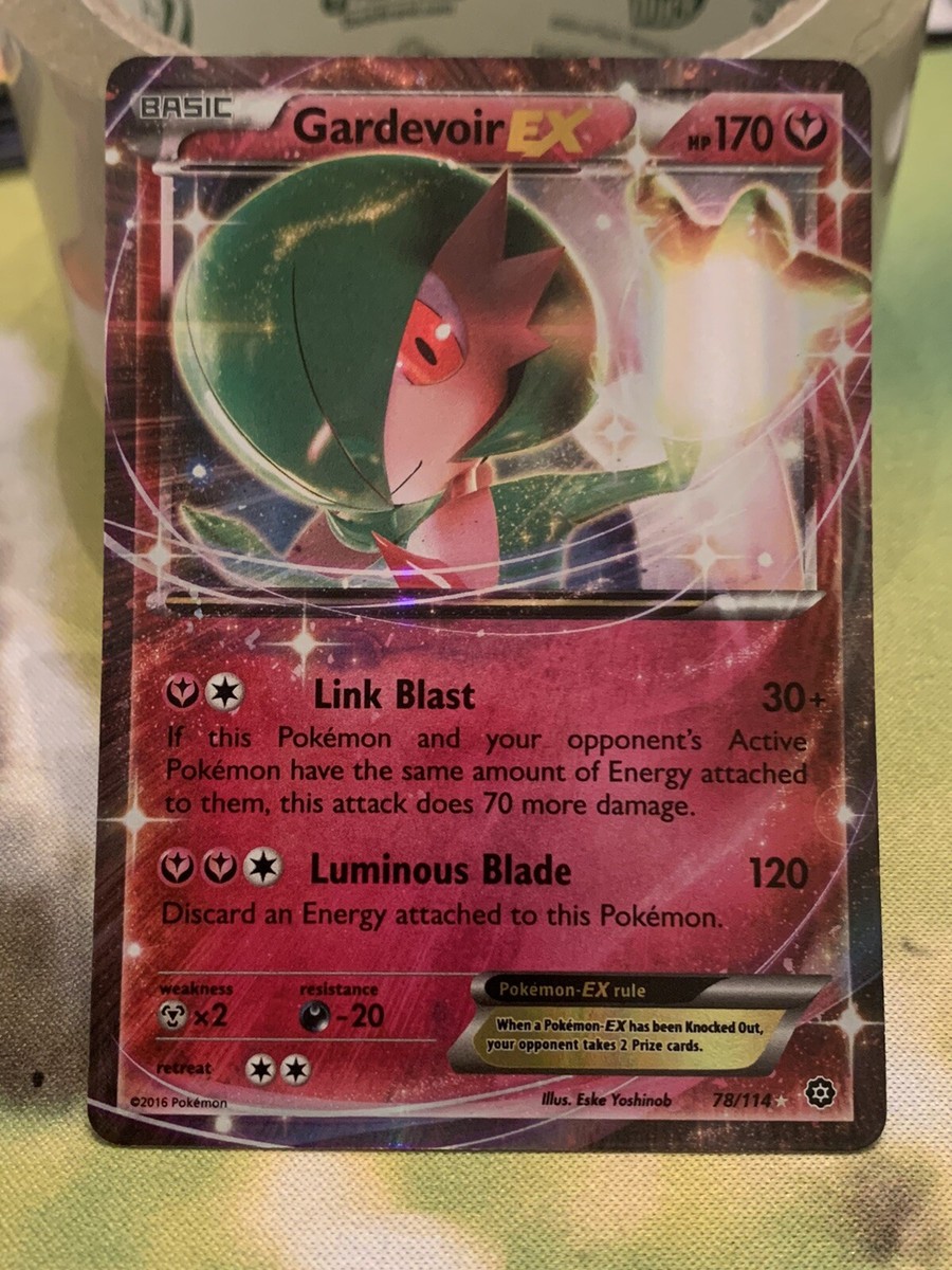 Pokemon GARDEVOIR EX card 78/114 Ultra Rare XY Steam Siege TCG | eBay