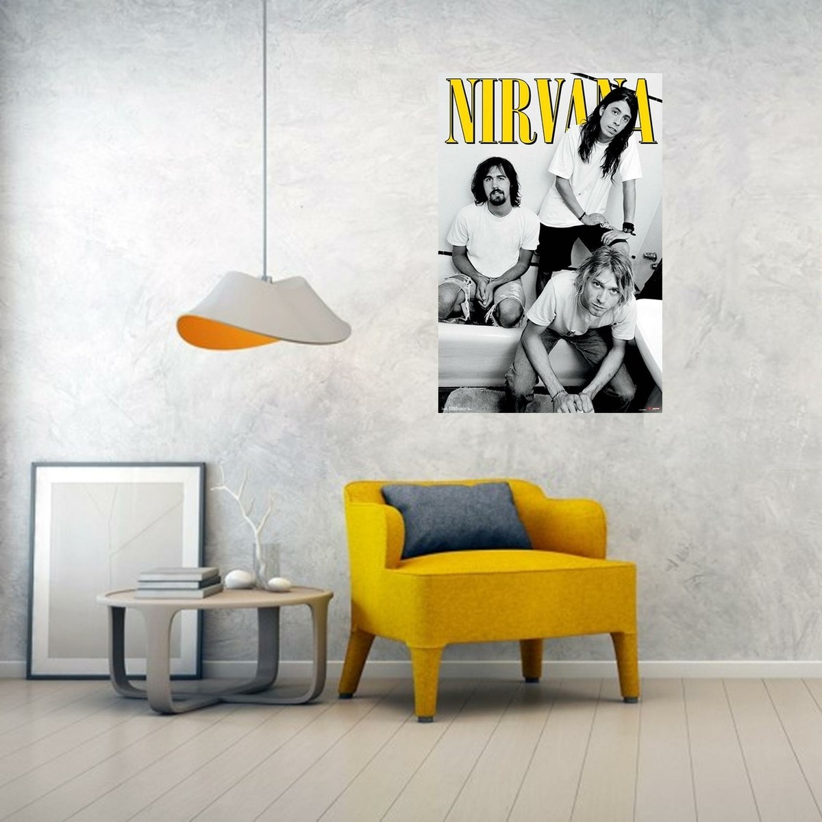 Nirvana - Trio - Group Shot 34x22.25 Music Art Print Poster Kurt