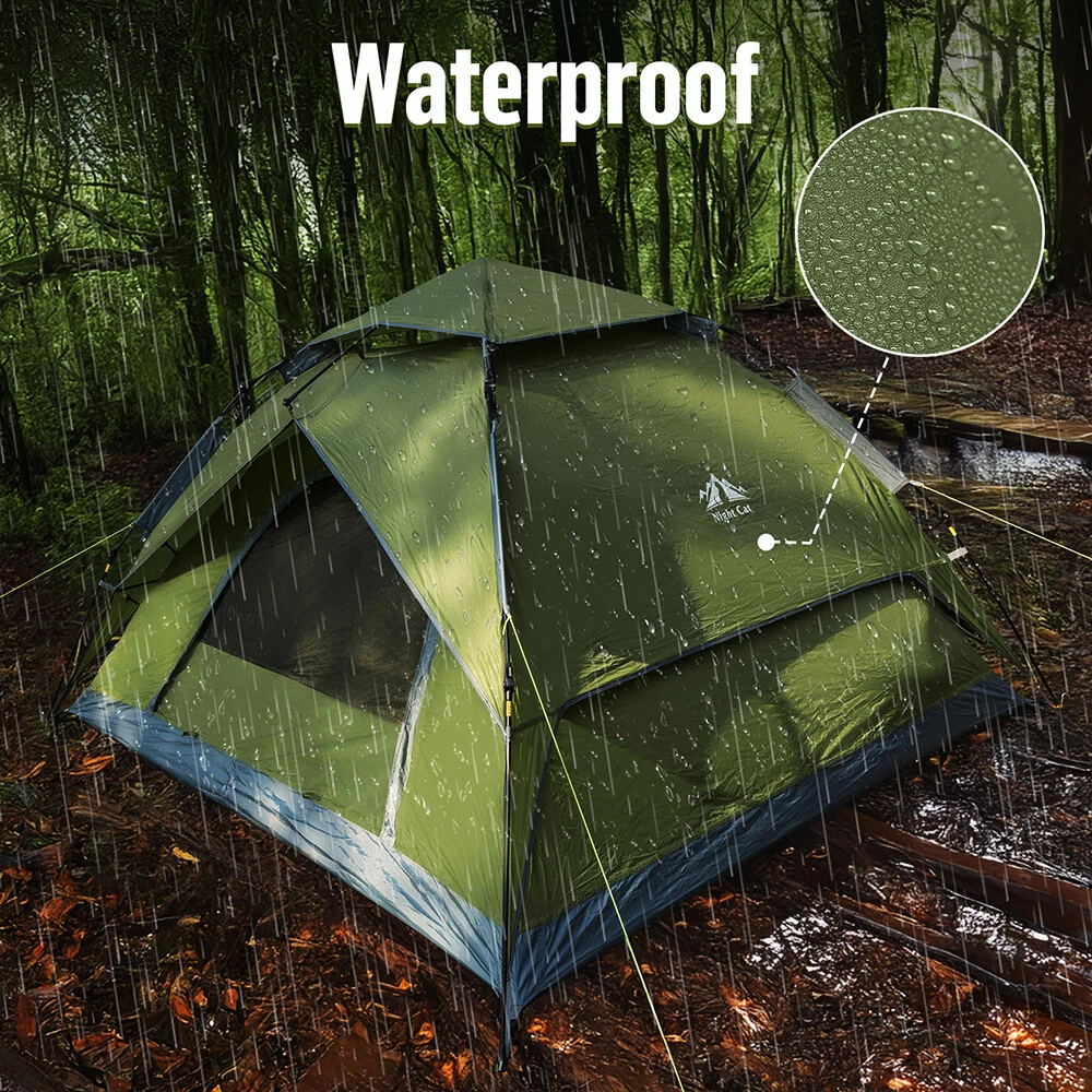 Camping Hiking Tent 3-4 Person Waterproof Automatic Outdoor Instant Pop Up Tent