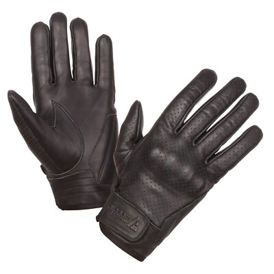 Modeka Hot Classic Motorcycle Gloves Leather Summer Gloves Black