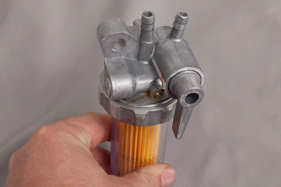 HOLZER Diesel Filter mit Schauglas, Wasser Diesel Abscheider, mit Absperrhahn - Bild 3 von 4