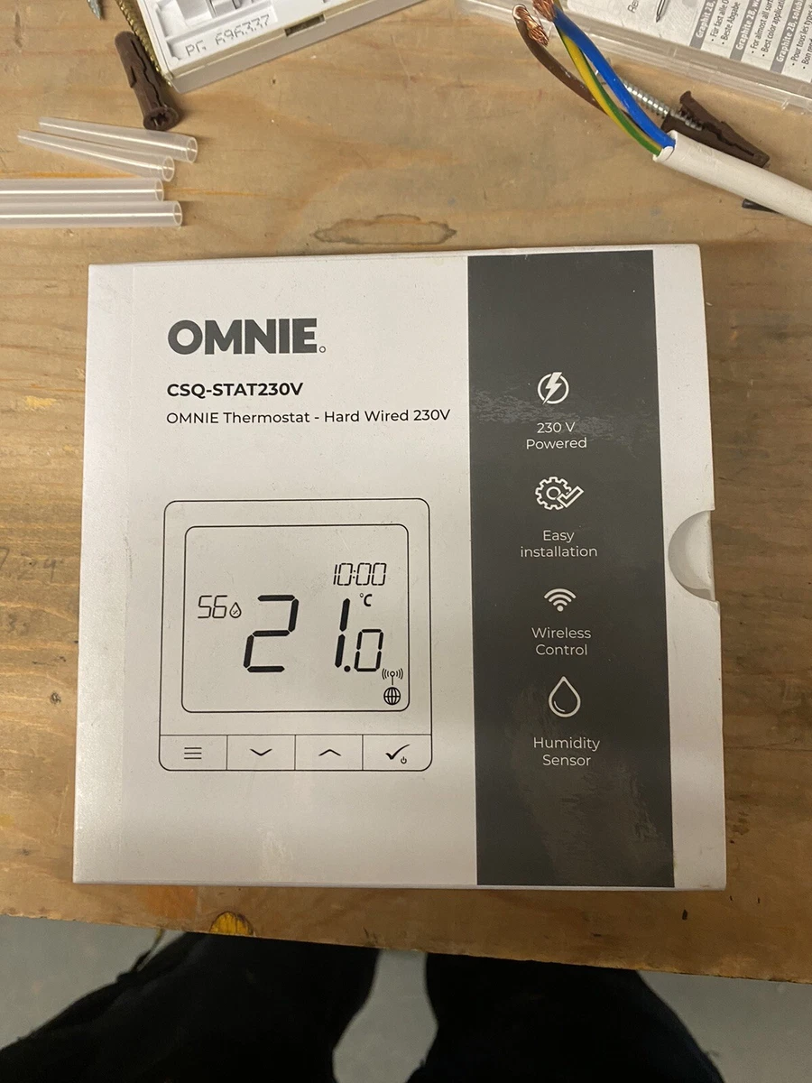 Salus/Omnie smart underfloor heating thermostat 230v CSQ-STAT230v | eBay