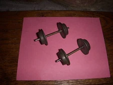 2 SETS USED 1 INCH PRE WAR AMERICAN FLYER O GAUGE WHEEL & AXLE SETS FOR PARTS