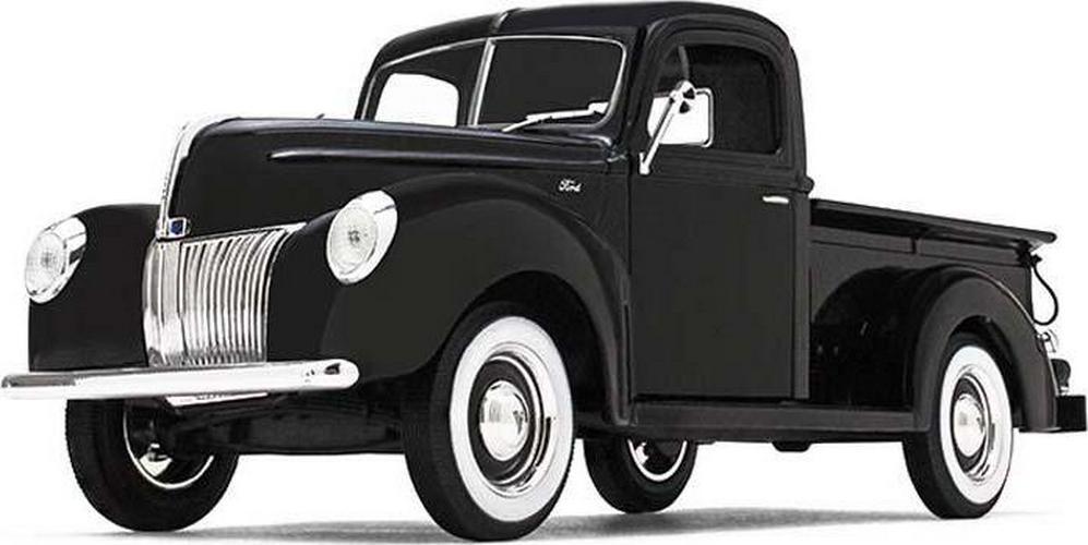 1940 Ford F-100 Pickup - Black Diecast 1:25 Model Truck