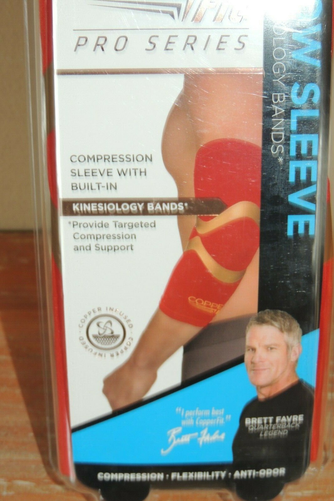 NEW COPPER FIT PRO SERIES RED PERFORMANCE COMPRESSION ELBOW SLEEVE