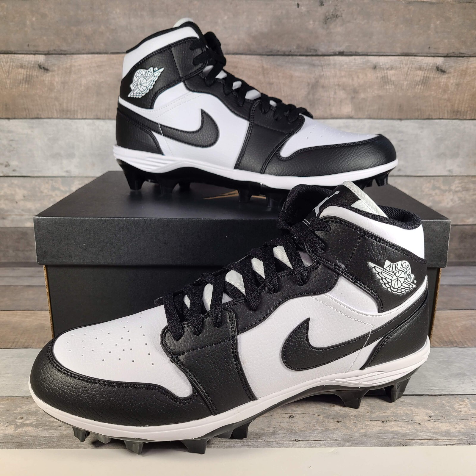 Jordan 1 Mid TD 2023 Panda Football Cleats FJ6805 Men's Size 11 eBay