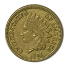 1861 1c Indian Head Penny One Cent US Philadelphia