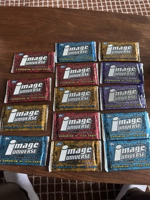 1995 Topps Finest Image Universe Founders Series Sealed Pack Lot (14 Packs)Cards