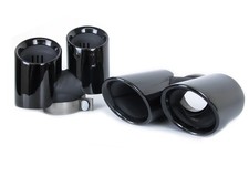 Fits Gloss Black Exhaust Tips Tailpipe For Porsche 911 991.1 Carrera 13-15 Set Fits Gloss Black Exhaust Tips Tailpipe For Porsche 911 991.1 Carrera 13-15 Set