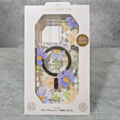 PREMIUM Rifle Paper Co Case iPhone 15 Pro Max 6.7'' MagSafe Pastel Marguerite NEW