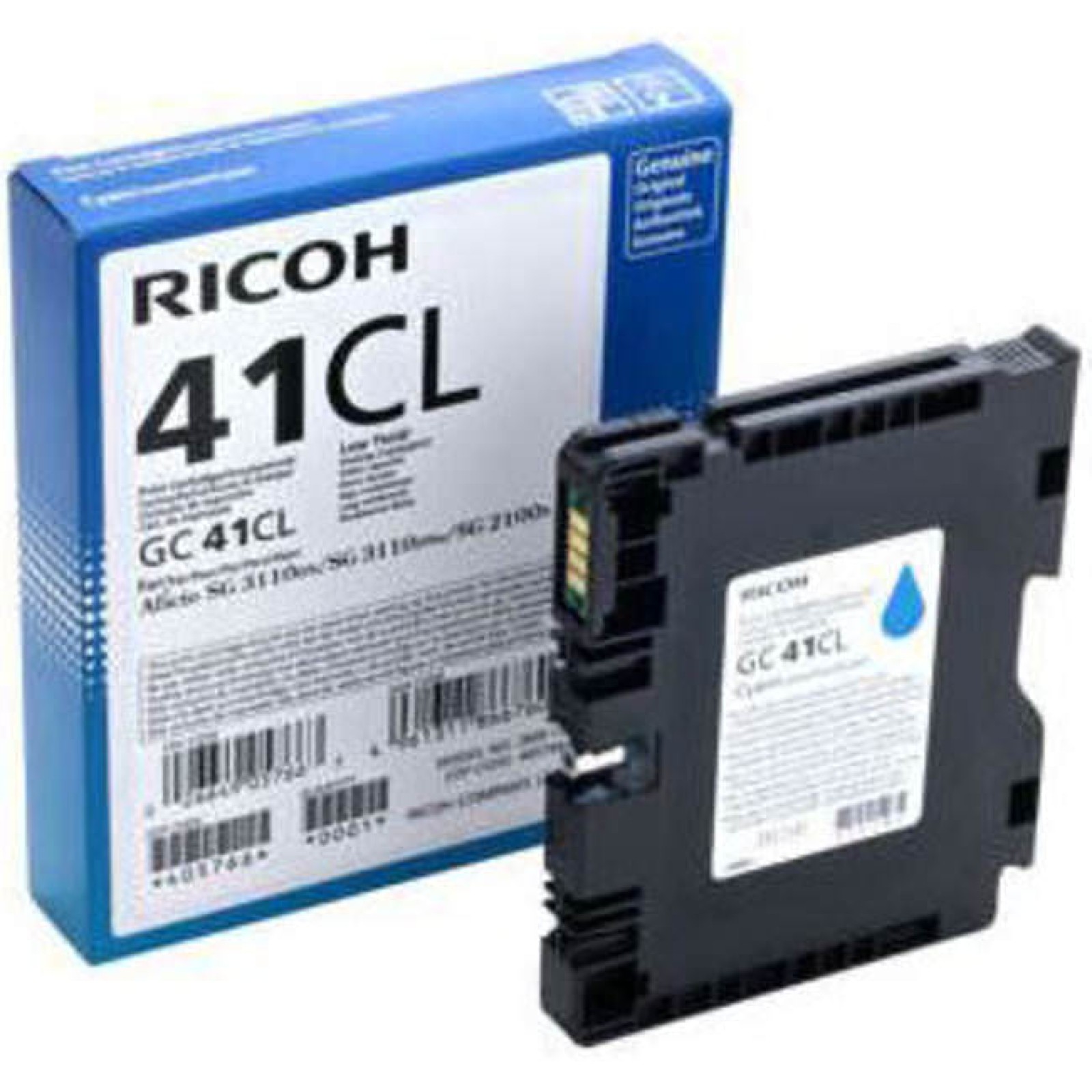 Original Ricoh GC41CL Cyan Gel Ink Cartridge (405766)