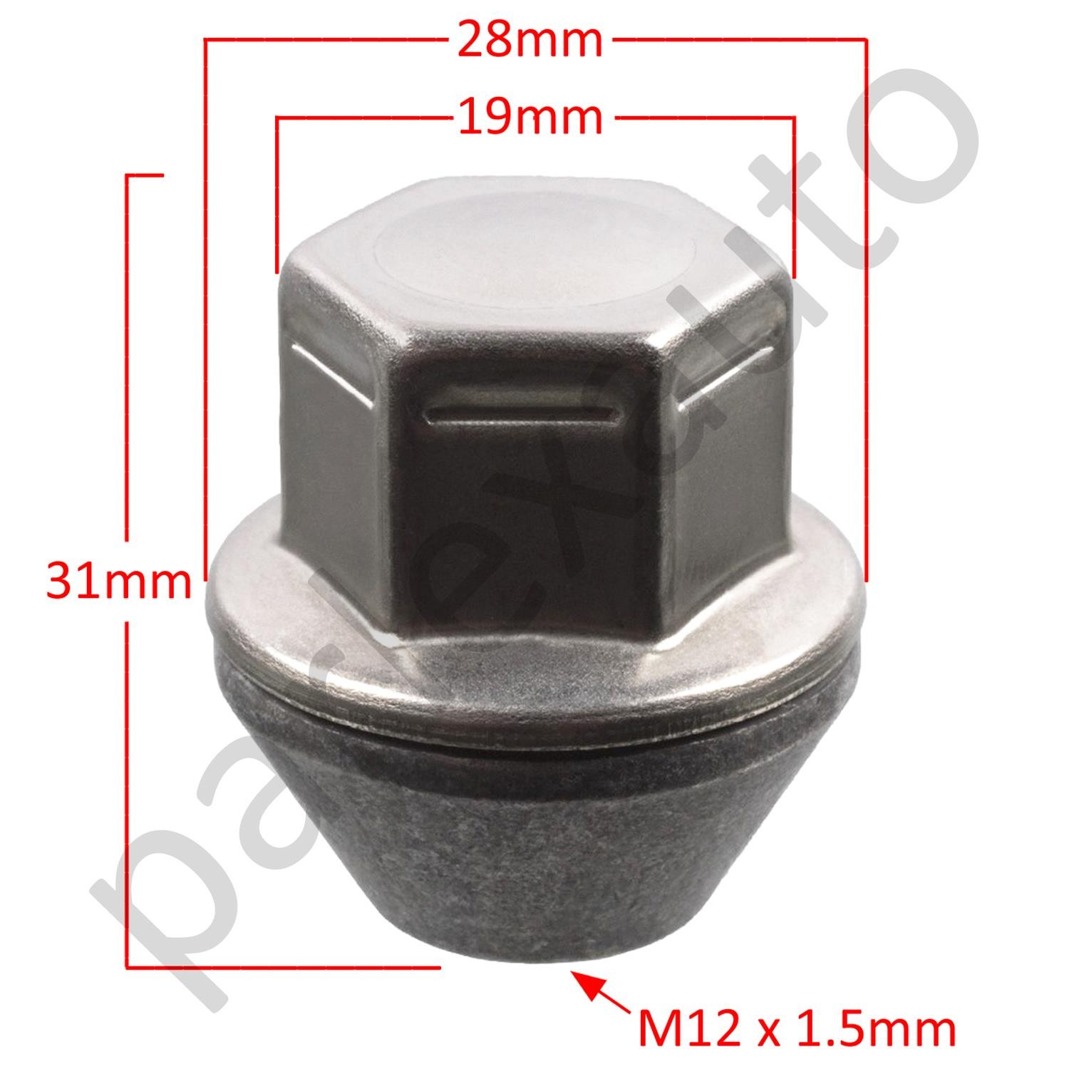 16x Febi 46674 Alloy Wheel Nuts 31329645 For Volvo C30 S40 V40 V50 Ford Kuga