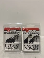 VMC HDWSB Heavy Duty Weighted Swimbait Hook, 3/16 oz. Size 5/0, Lot Of 2 Packs