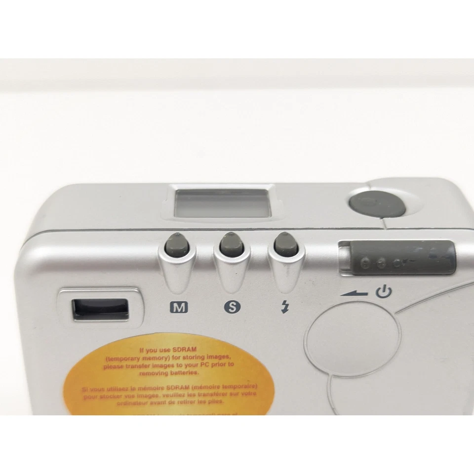 Polaroid PDC 2030 3.2MP Digital Camera Silver Vintage Tested Working - Image 4 of 4