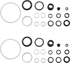 34PCS Floor Jack Seal Kit, 3 Ton Horizontal Hydraulic Jack O-Ring Seal with Oil 