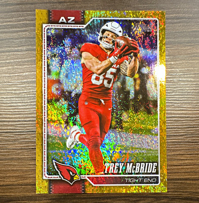 Topps 2026 Flagship Gold Sandglitter Trey McBride #5 /50 Arizona Cardinals NFL
