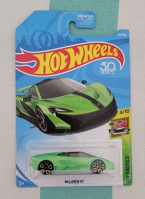 HOT WHEELS ERROR . LAMBORGHINI REVENTON ROADSTER IN A MCLAREN P1 CARD.  ERROR.