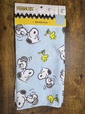 PEANUTS / SNOOPY / WOODSTOCK BANDANA NEW 21 " x 21"
