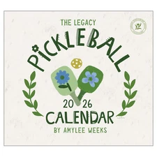 Legacy Publishing Group,  Pickleball 2026 Wall Calendar, 13.38'' X 12.13'', 12-M