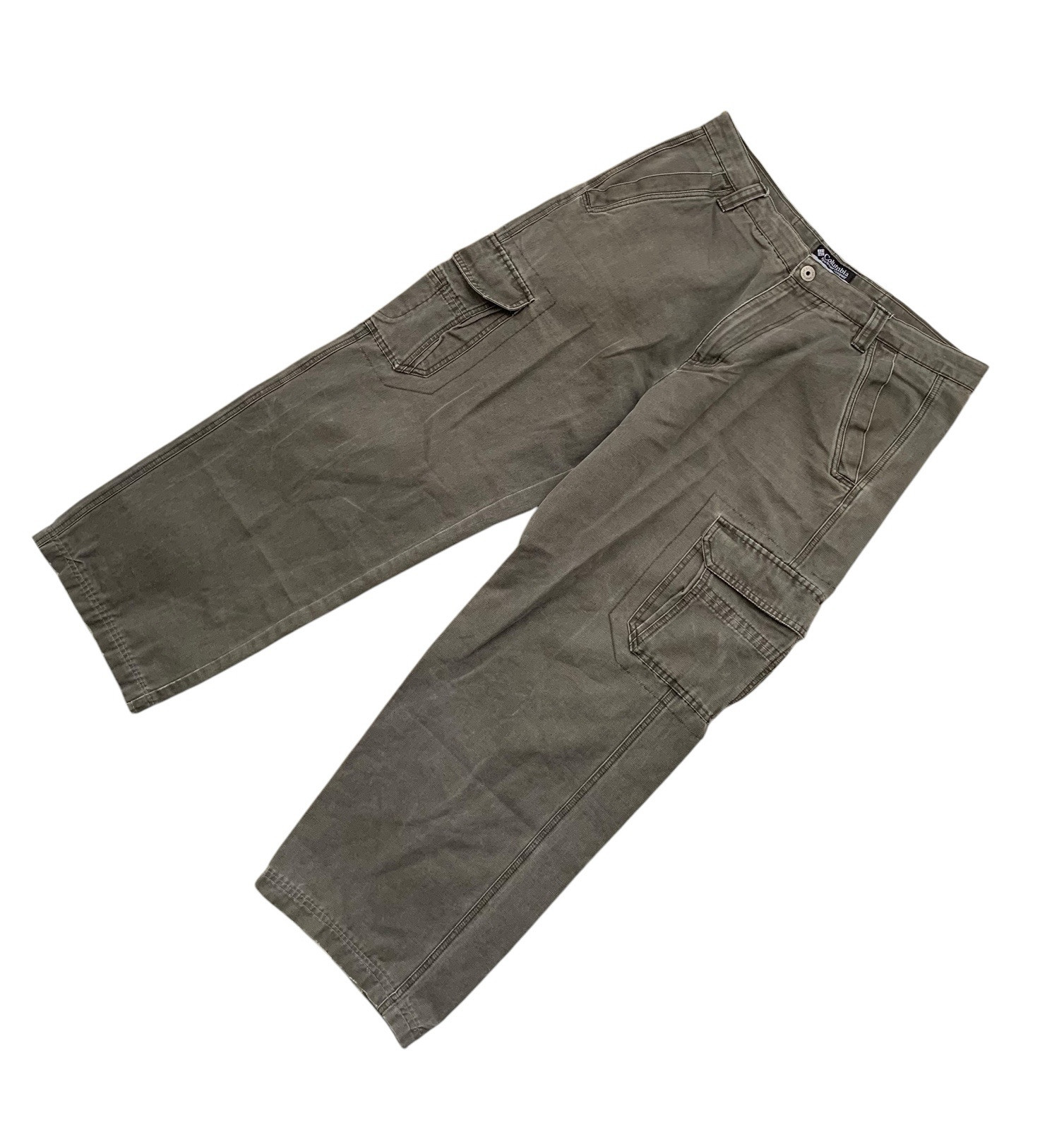 Y2K Moss Green Relaxed Fit Cargo Pants Size 36x32 by Columbia Sportswear