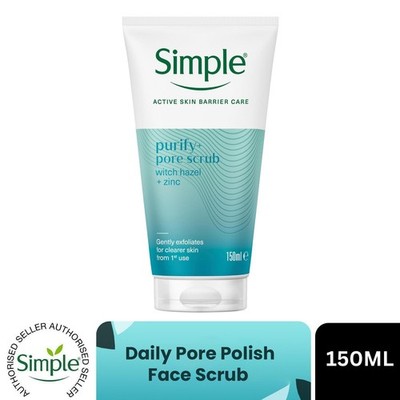 Simple Daily Pore Polish Gesichtspeeling 150ml Sanftes Peeling Gesichtspeeling Pflege