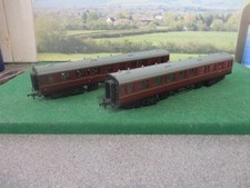 BACHMANN 2 X COLLETT COACH BR MAROON 'W547W/W7010W - UNBOXED
