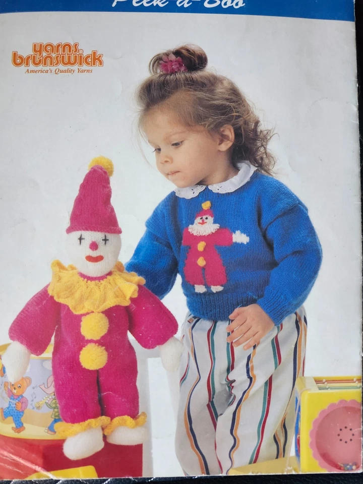 Brunswick Peek-A-Boo Knit & Crochet Pattern Booklet for babies- toddlers sweater - Image 2 of 4