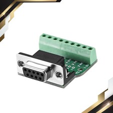 D-sub DB9 Breakout Board Connector 9 Pin 2 Row Female RS232 Serial Port Terminal